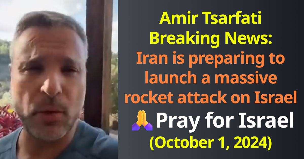 Breaking News - Amir Tsarfati (September-05-2022)