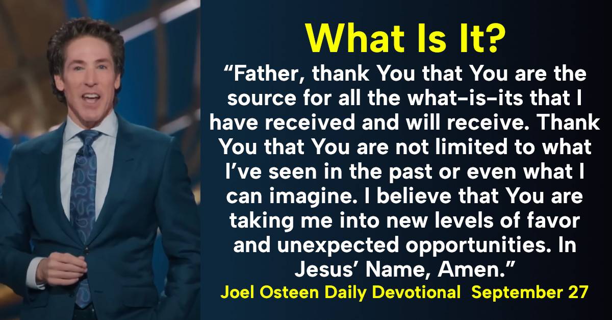 Joel Osteen Daily Bread