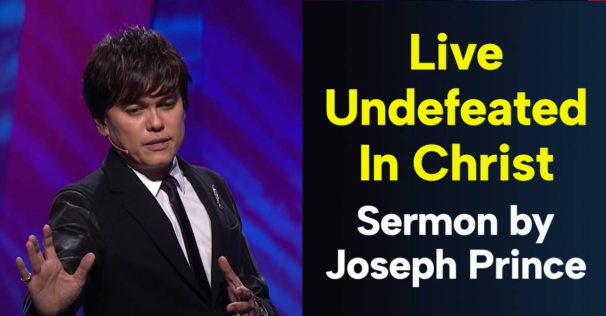 Joseph Prince (December032019) Sermon Live Undefeated In Christ