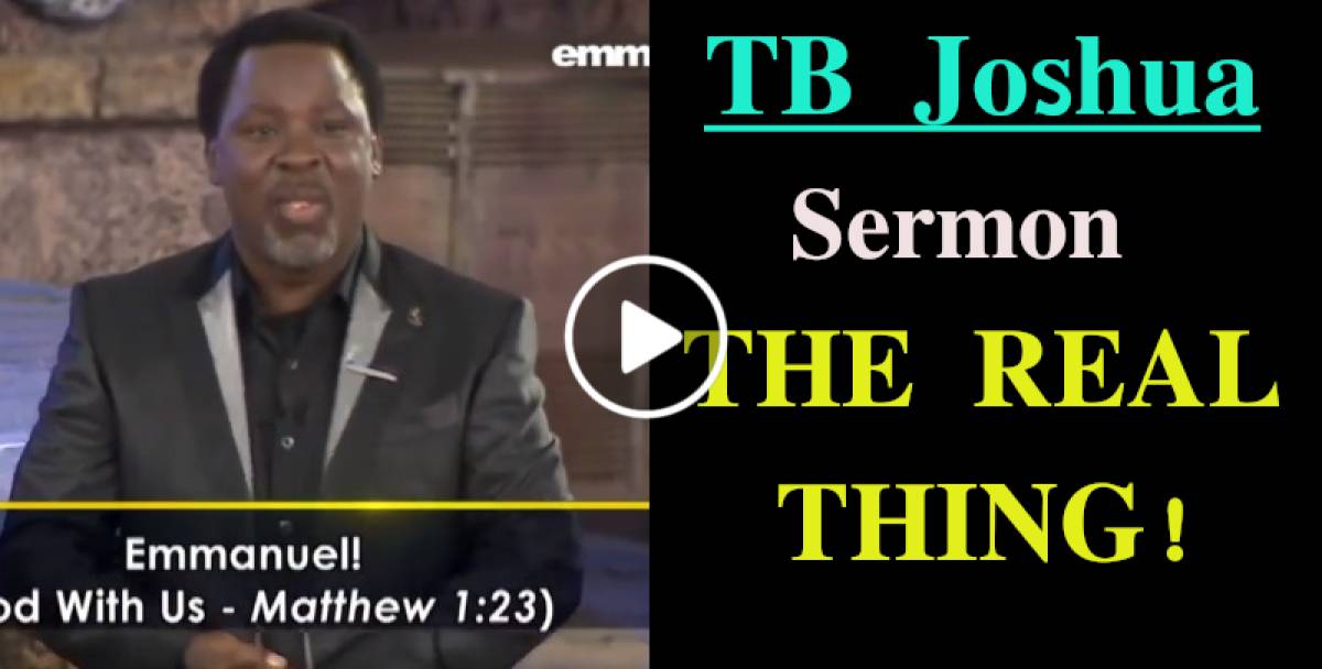 THE REAL THING!!! | TB Joshua Sermon (October-15-2021) THE REAL THING!!! | TB Joshua Sermon (October-15-2021)