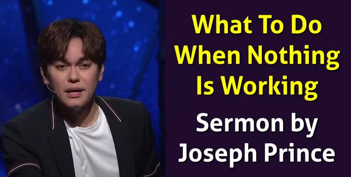 Watch Joseph Prince Sunday Sermon What To Do When Nothing Is Working