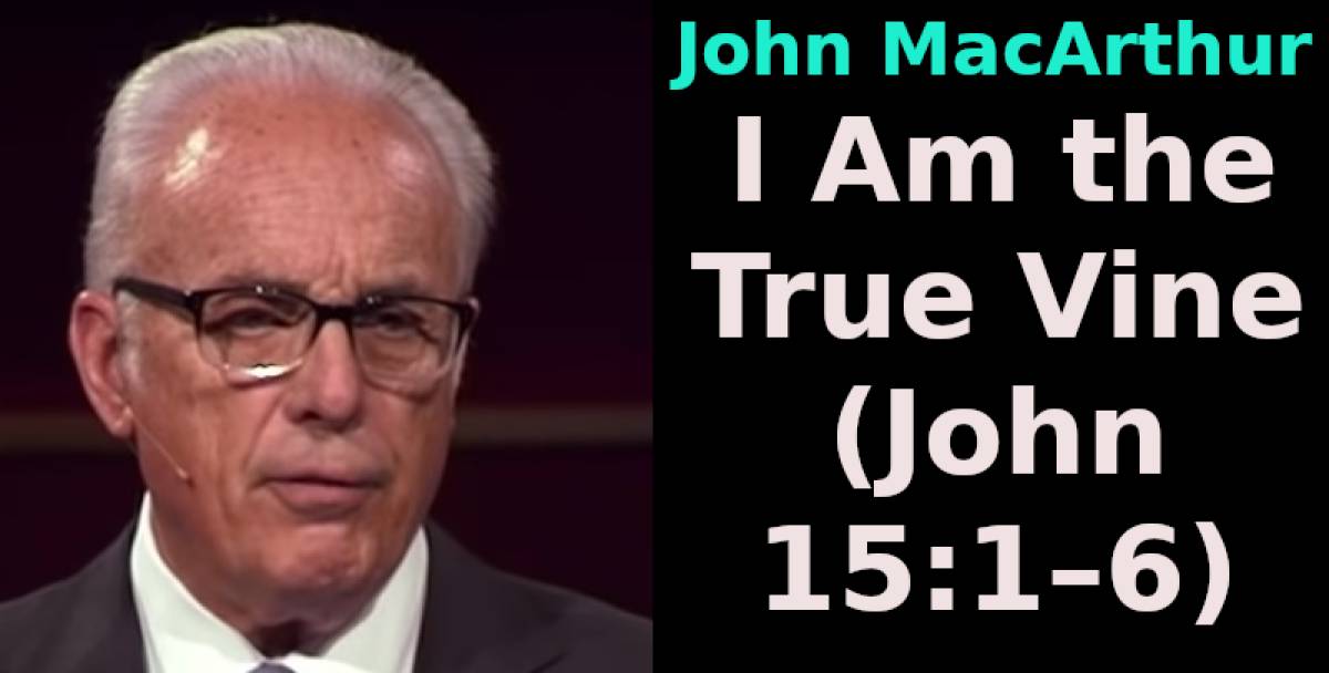 John MacArthur I Am the True Vine (John 15:1–6)