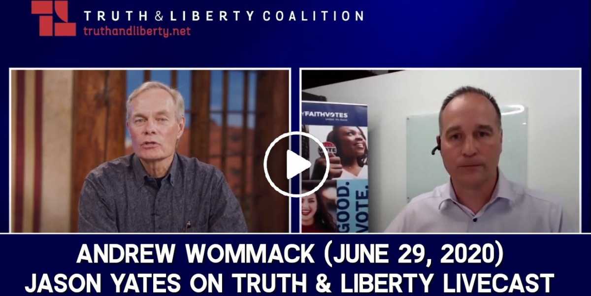 Andrew Wommack - Jason Yates on Truth & Liberty Livecast - June 29, 2020 Andrew Wommack - Jason Yates on Truth & Liberty Livecast - June 29, 2020