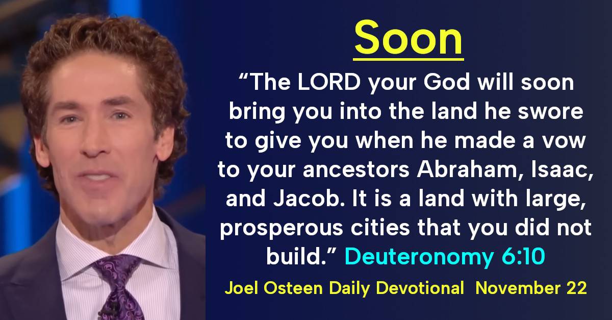 Joel Osteen Daily Devotional (November 22,